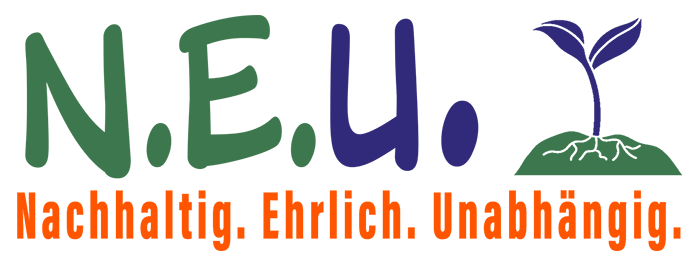 Großes Logo der Bürgerbewegung NEU Schrattenbach mit dem Slogan: Nachhaltig – Ehrlich – Unabhängig