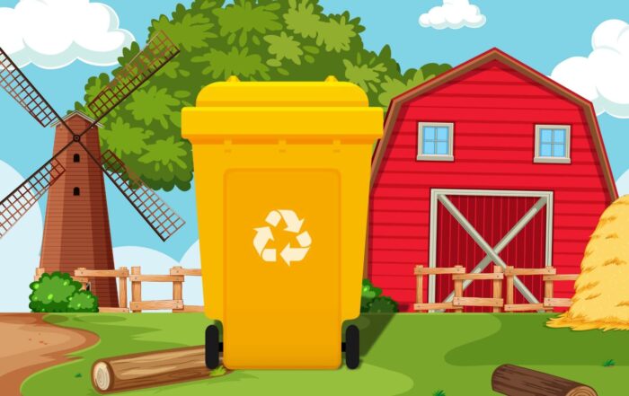 DIe gelbe Tonne für Landwirte erhältlich